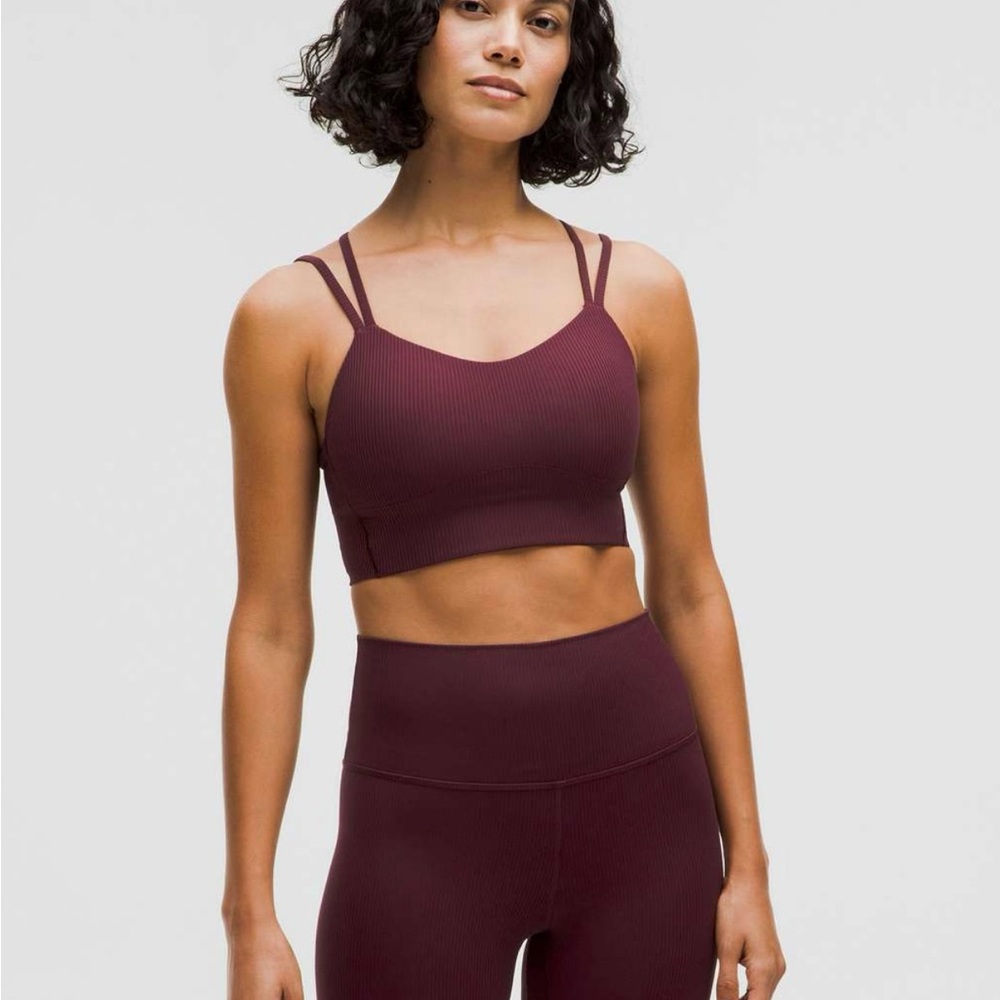 Lululemon Like a Cloud Ribbed Longline Bra *Light Support, B/C Cup size8